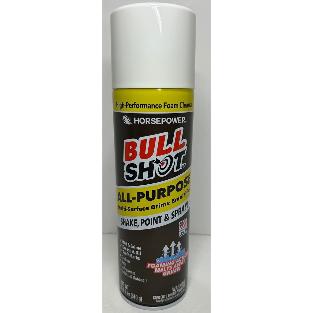 Horsepower Bull Shot All-Purpose High-Performance Foam Cleaner 18oz Spray Can